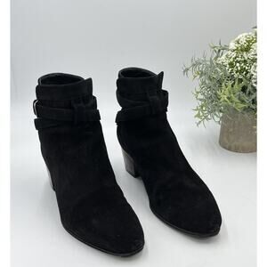 Saint Laurent Blake Jodhpur Womens Black Suede Ankle Bootie Sz IT 36/ US 5.5